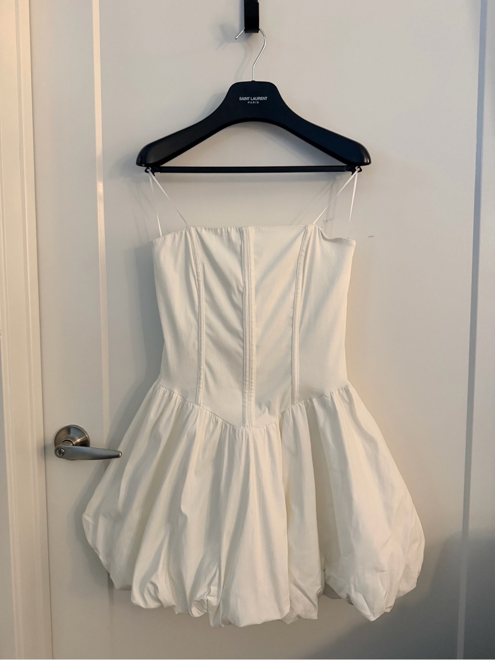 NWT The Vintage Shop White Corset Bubble Mini Dress Size XL